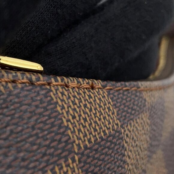 LOUIS VUITTON Bloomsbury Size PM Damier Ebene Canvas Red - Picture 8 of 15